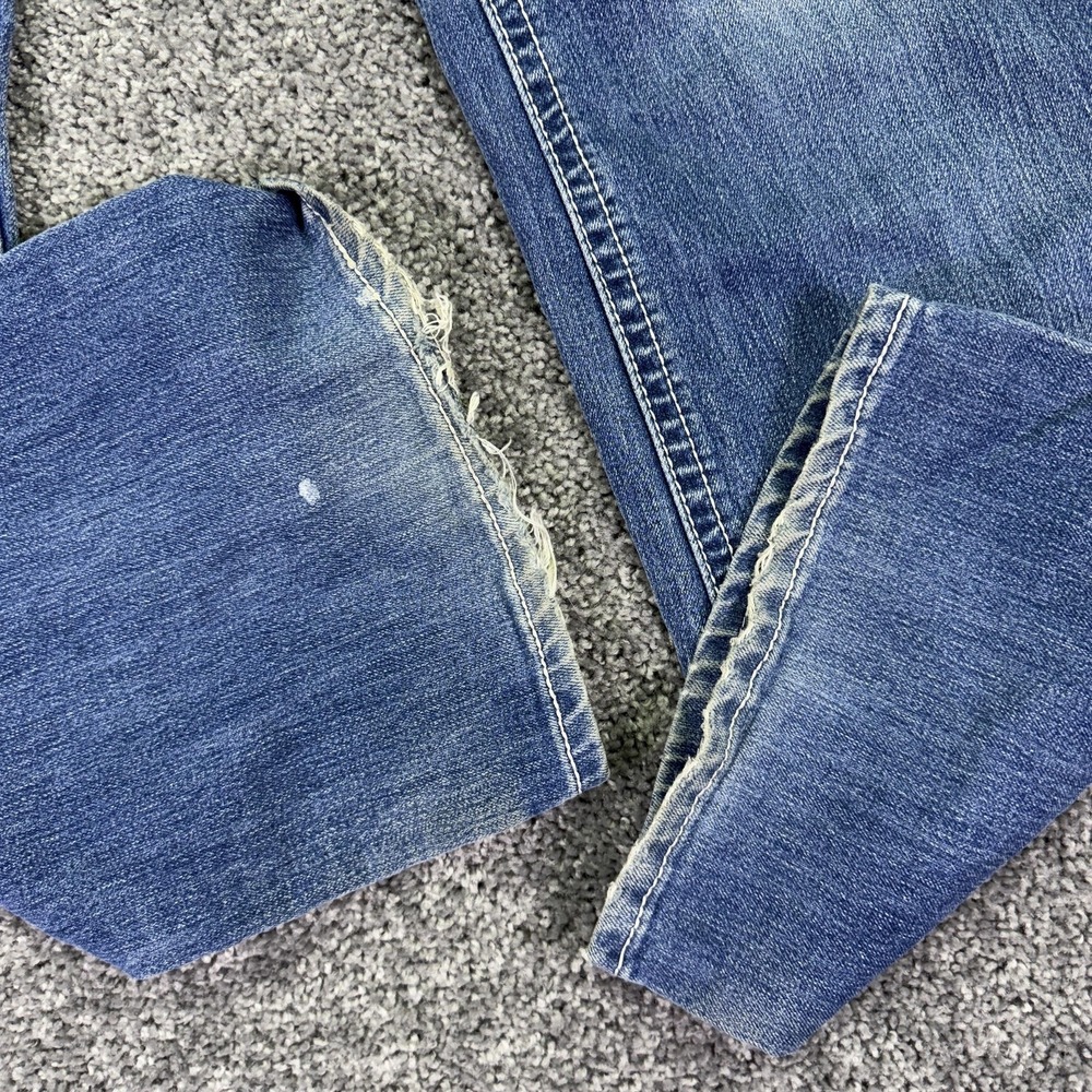 Love X Nation Jeans Womens 12 Blue Bootcut Embroidered Denim Medium Wash Casual - Picture 8 of 8